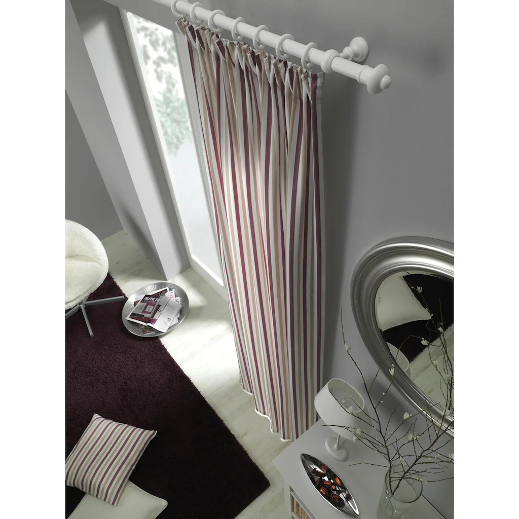 GARDINIA Gardinenstange »Gardinenstangen Set Metall«, 1 Läufig-läufig, Fixmaß, 1-Lauf – Bild 2