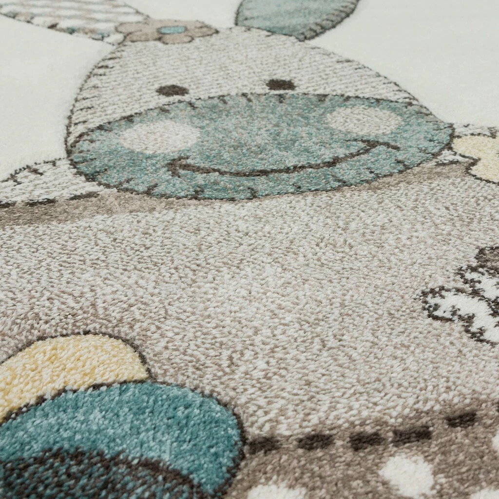 Paco Home Kinderteppich »Volta 315«, Rund, Kurzflor, Niedliches Tier Motiv, Kinderzimmer – Bild 2