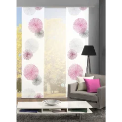 HOME WOHNIDEEN Schiebegardine »SCOPPIO«, (3 St.), HxB: 245x60, Inkl. Befestigungszubehör