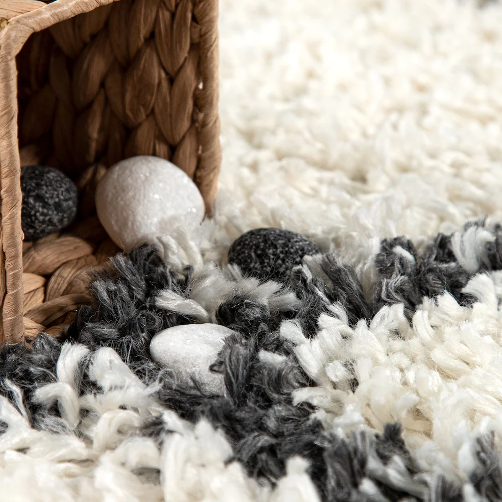 Paco Home Hochflor-Teppich »Kalmar 443«, Rund, Scandi Design, Rauten Muster, Weich & Kuschelig – Bild 3